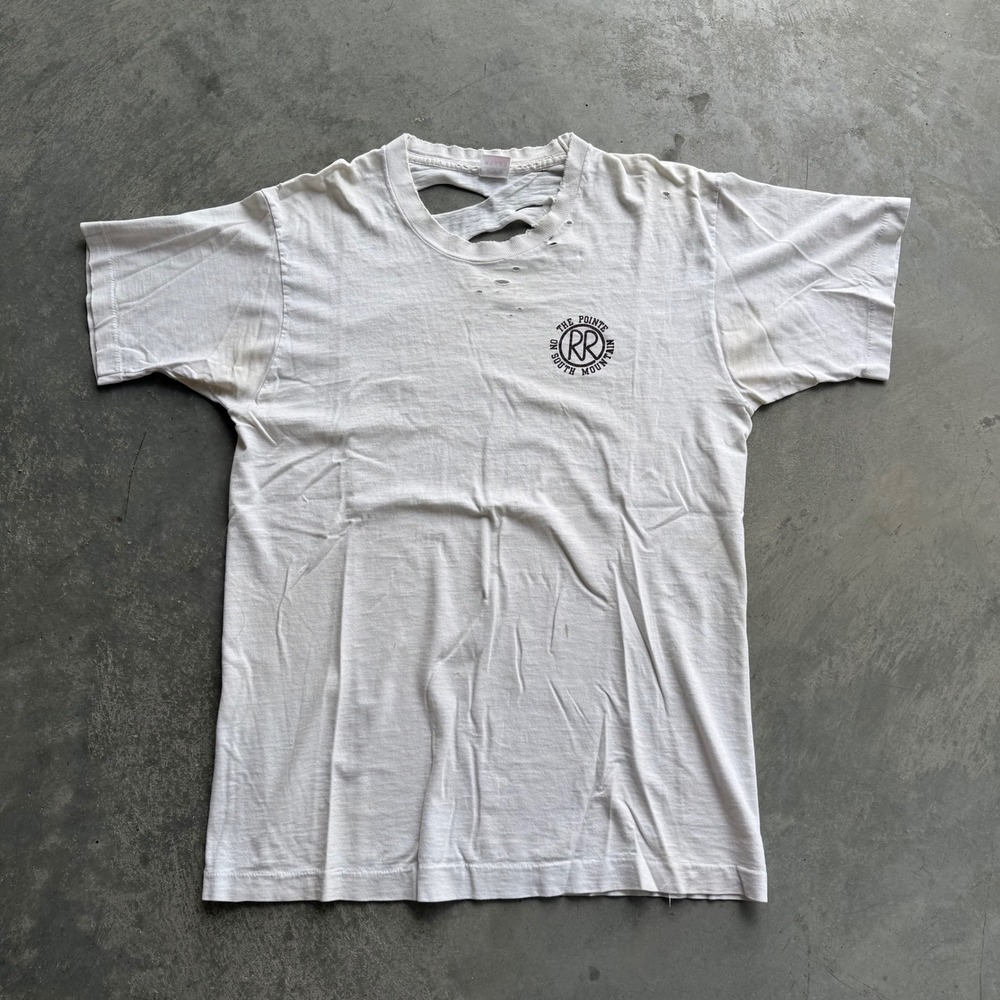 Vintage Rustler's Rooste Phoenix AZ I Ate A Rattlesnake T-Shirt White Large